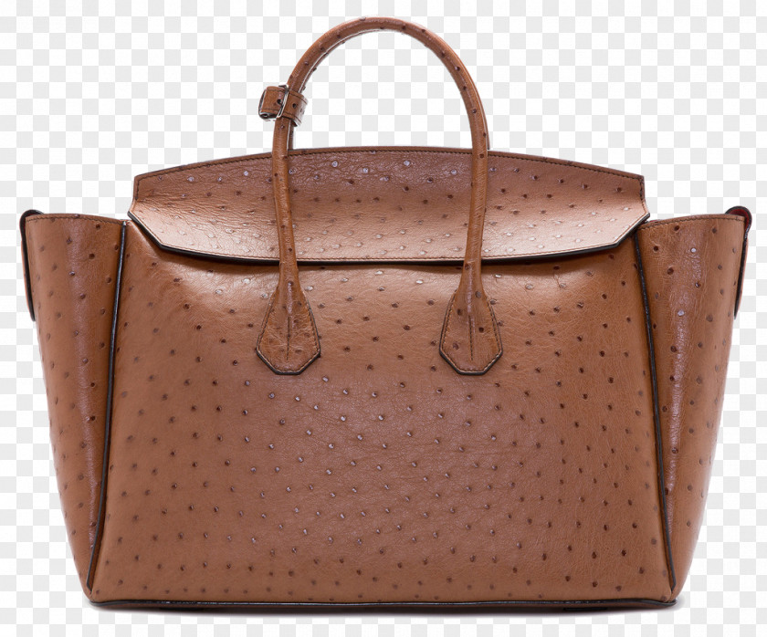Ostrich Tote Bag Handbag Bally Tan PNG
