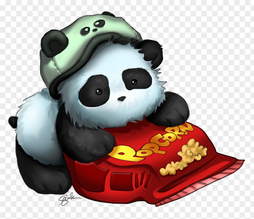 Popcorn Giant Panda Download PNG