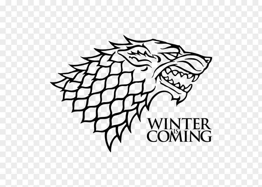 Game Of Trones Jon Snow House Stark Winter Is Coming Decal Targaryen PNG