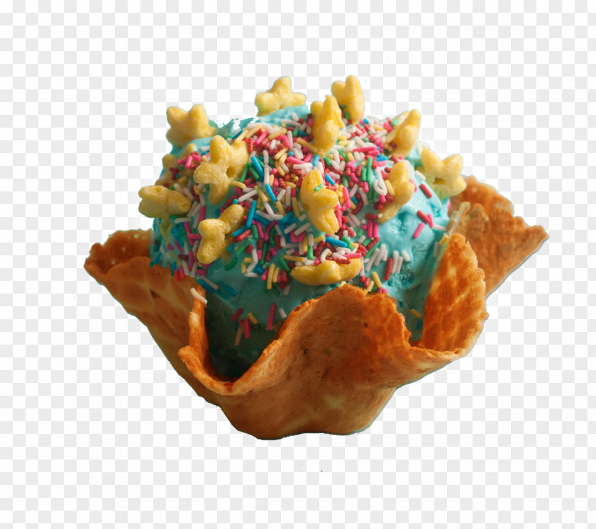 Rainbow Ice Cream Cones Milkshake Sundae Waffle PNG