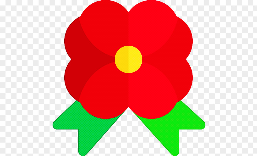Red Petal Symbol Plant Flower PNG