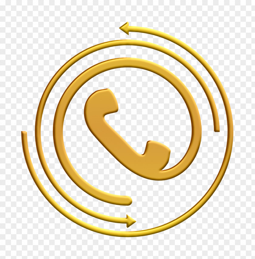 Symbol Phone Icon Telephone Receiver With Circular Arrows Tools And Utensils Icons PNG