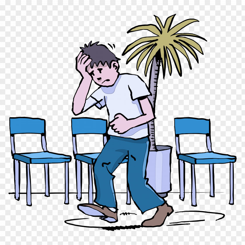 Chair Male Cartoon Clip Art Sitting Furniture Table PNG