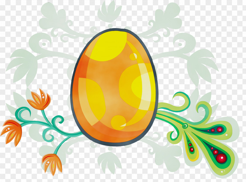 Plant Leaf Easter Egg Background PNG