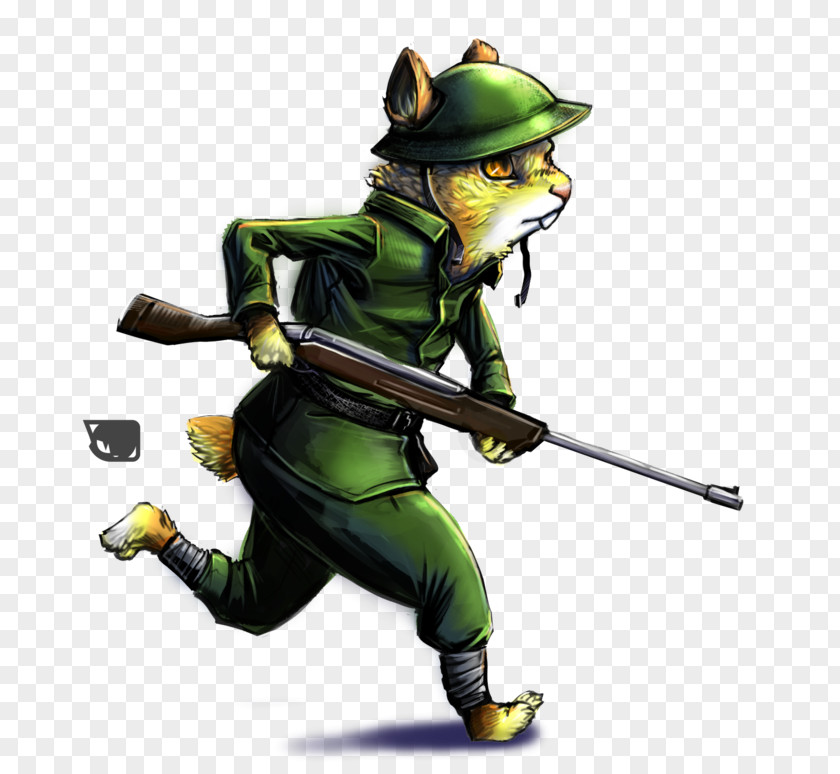 Soldiers With Guns Furry Fandom Soldier Conker The Squirrel Drawing PNG
