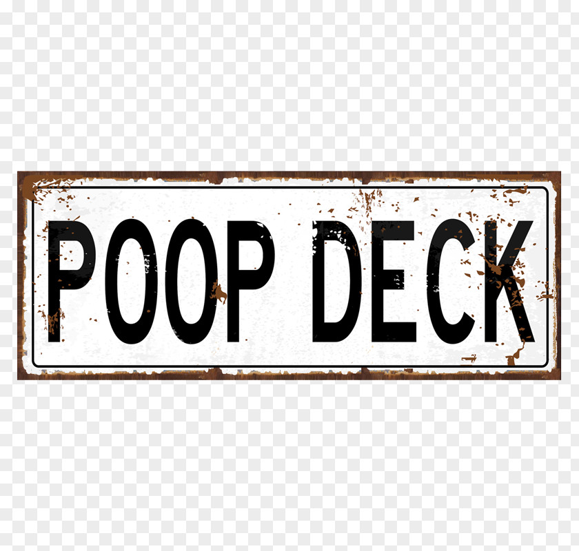 Street Sign Vintage Ship Poop Deck Logo Boat Font PNG