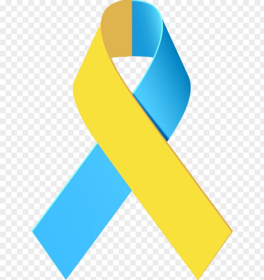 Blue Ribbon Awareness Down Syndrome Clip Art PNG