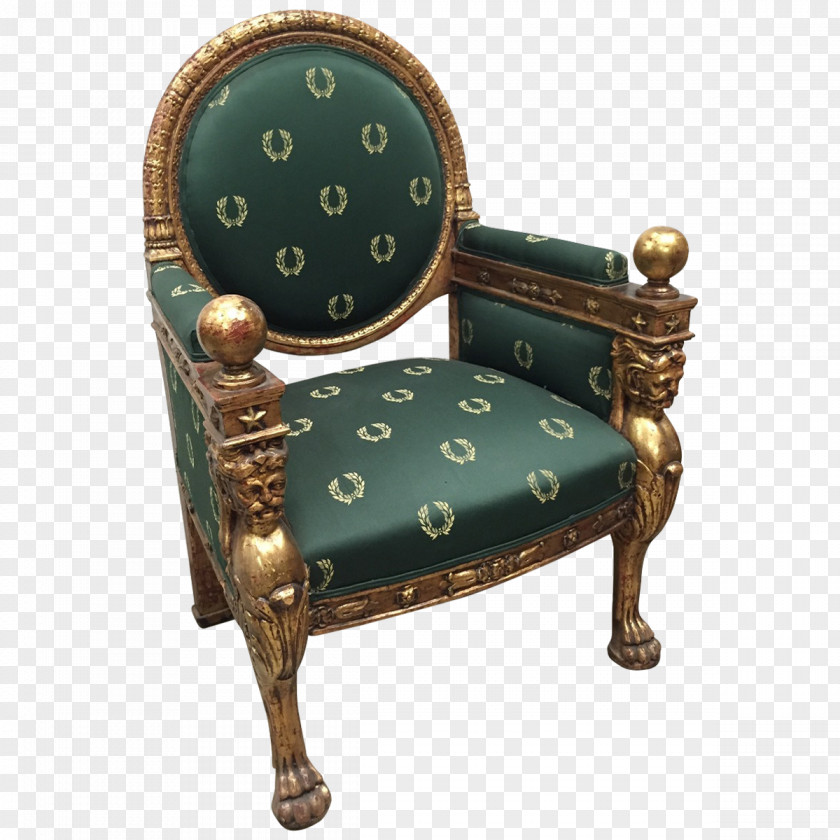 Empire Style Chair Antique PNG
