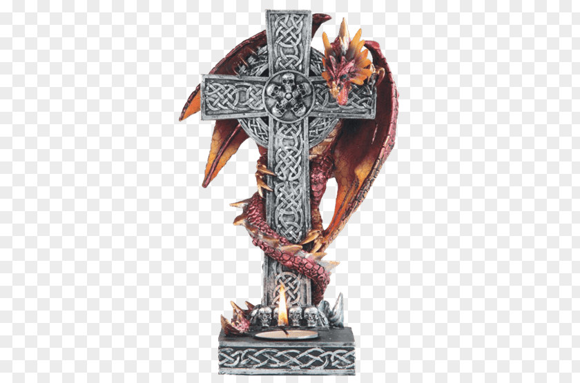 Gothic Cross Crucifix Statue Celtic Christian PNG