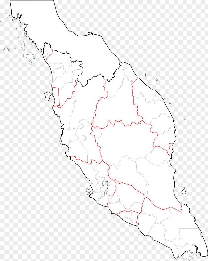 Map Peninsular Malaysia PNG