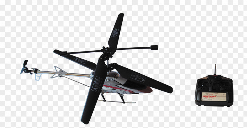 Black RC Helicopter Rotor Aircraft Radio-controlled PNG