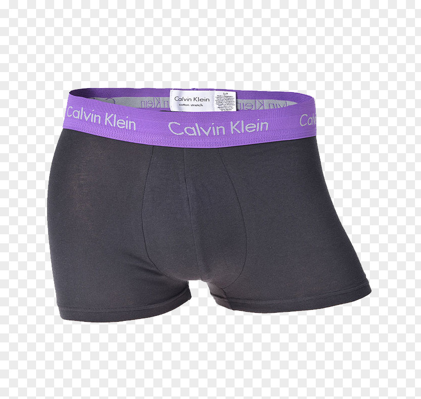 Calvin Klein Boxer Briefs Purple Belt Black Front Ribbon PNG