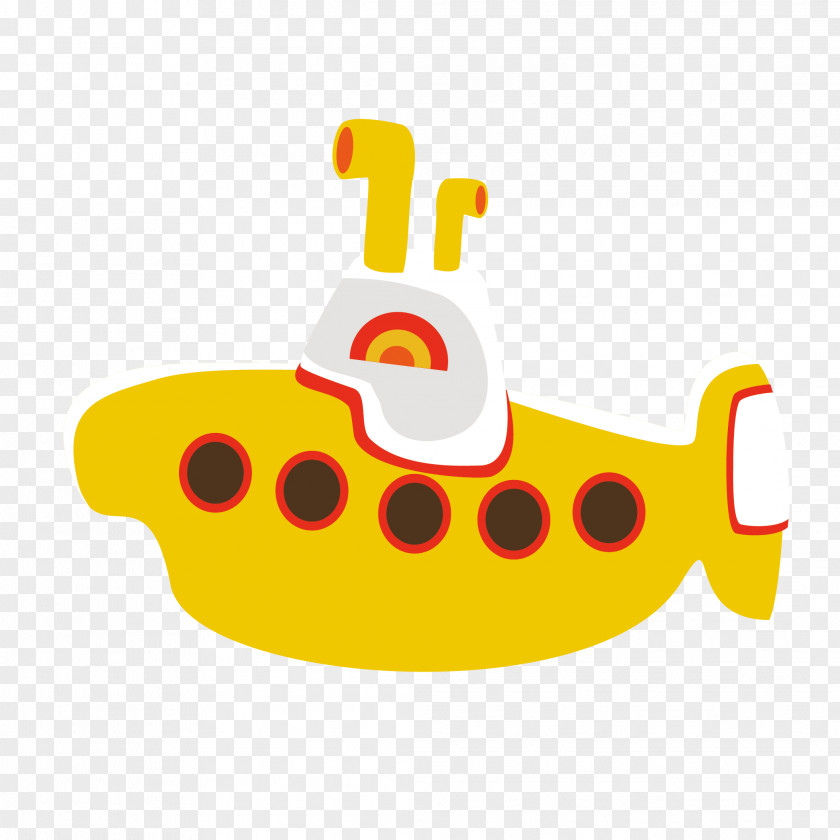 Yellow Submarine Vehicle PNG