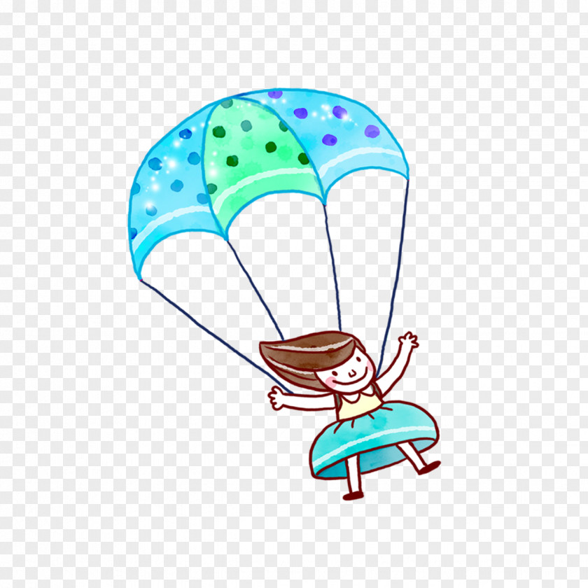 Cartoon Doll Parachute Drawing Parachuting Clip Art PNG