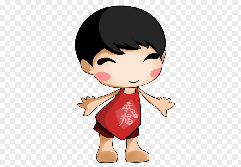 Cute Cartoon Doll Illustration PNG