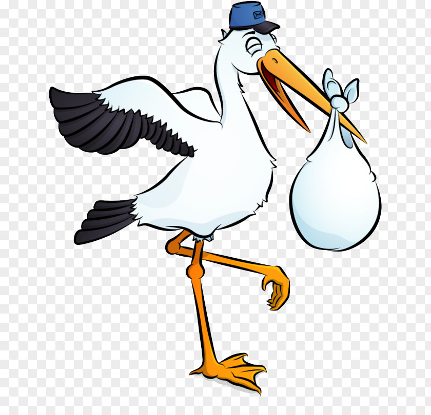 Delivery Man Clip Art White Stork Image PNG