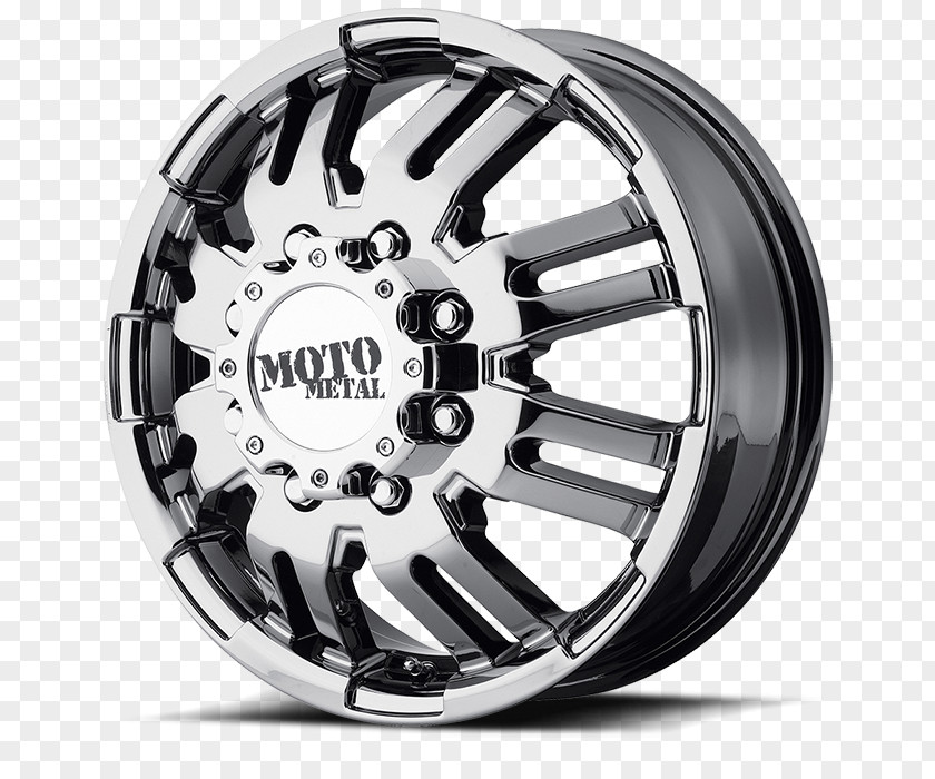 Moto Metal Wheels Car MO963 Black Dually Matte Machined Alloy Wheel PNG