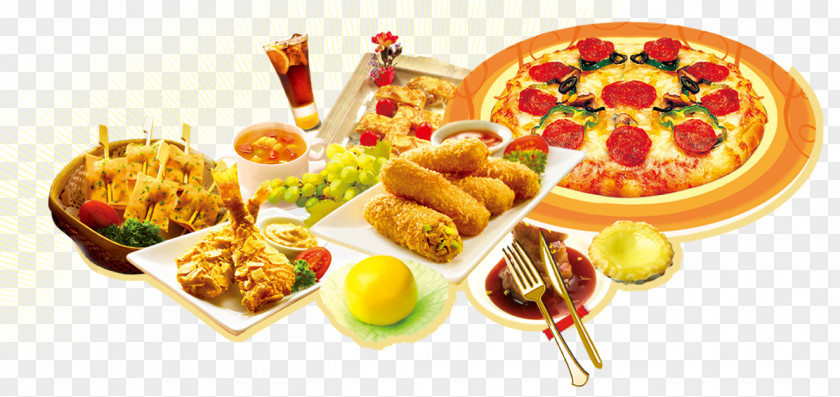 Pizza Element Fast Food KFC Poster Full Breakfast PNG