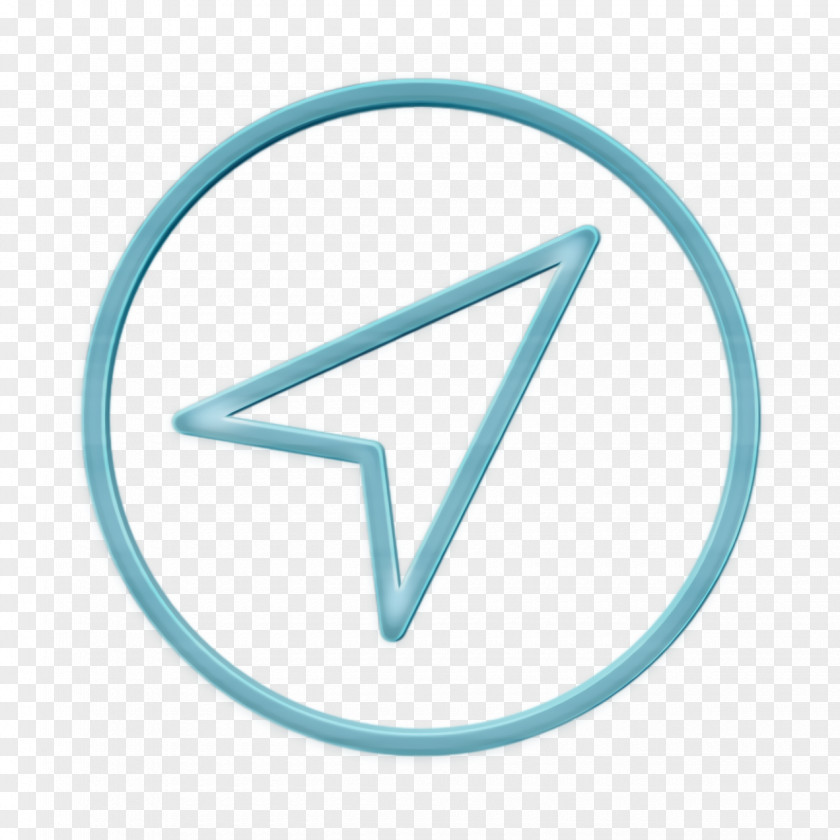 Triangle Logo Compass Icon Navigation Essential Set PNG