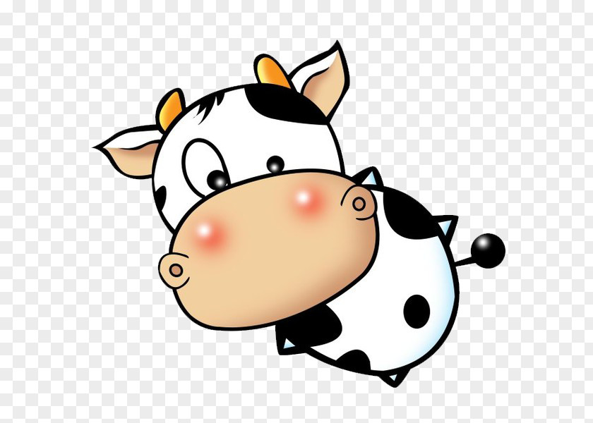 A Cow Calf Cattle Cartoon PNG