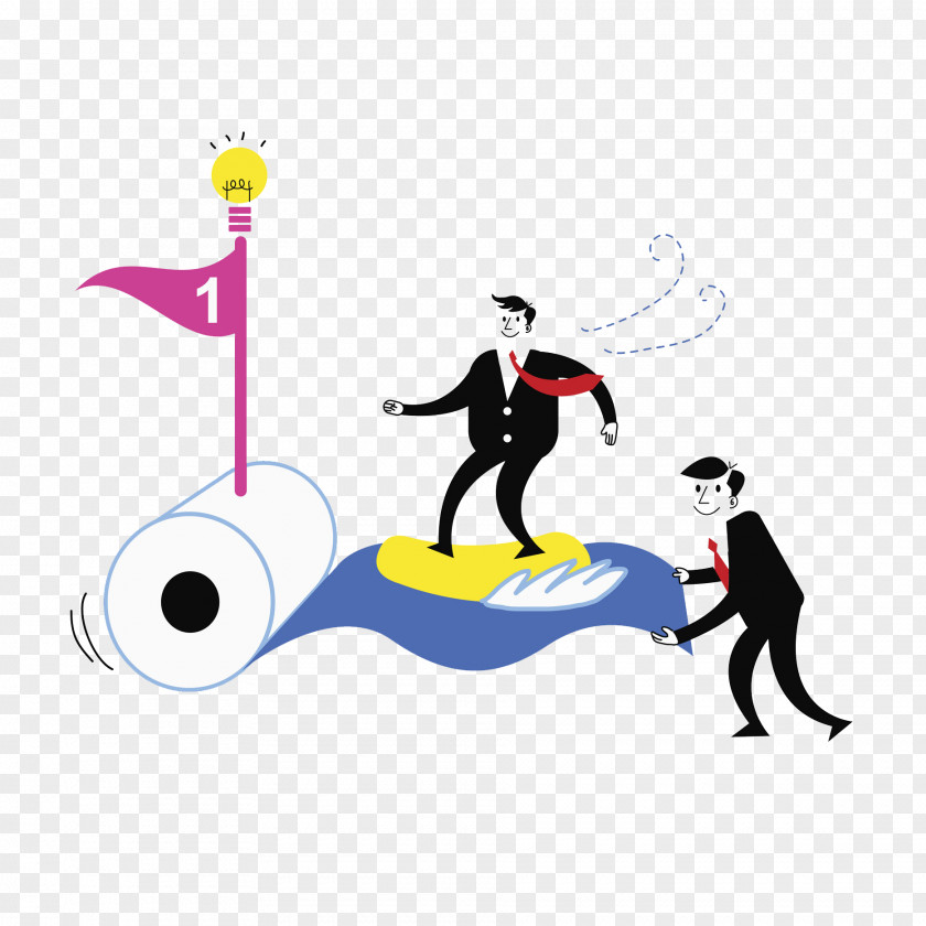 Banner Man Drawing Clip Art PNG