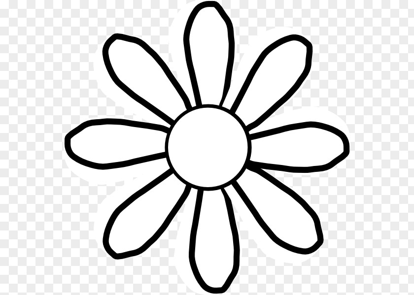 Black Sunflower Cliparts Common Daisy And White Drawing Clip Art PNG