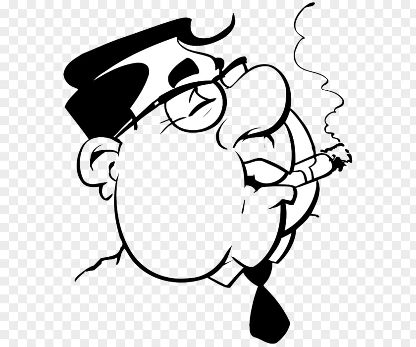 Bollywood Caricature Clip Art Black And White Smoking PNG