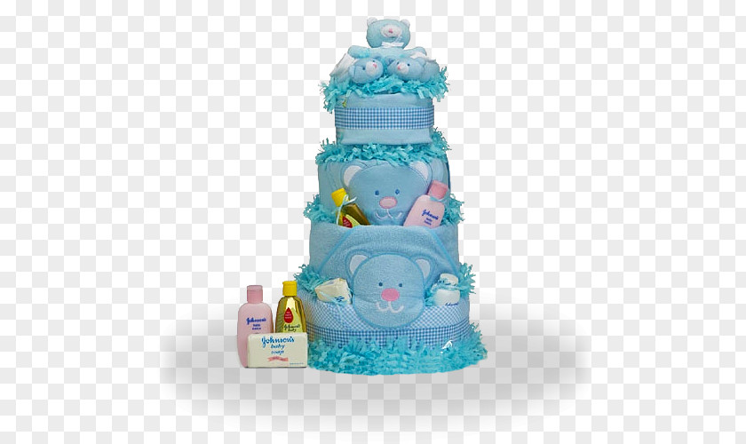 Cake Diaper Baby Shower Gift PNG