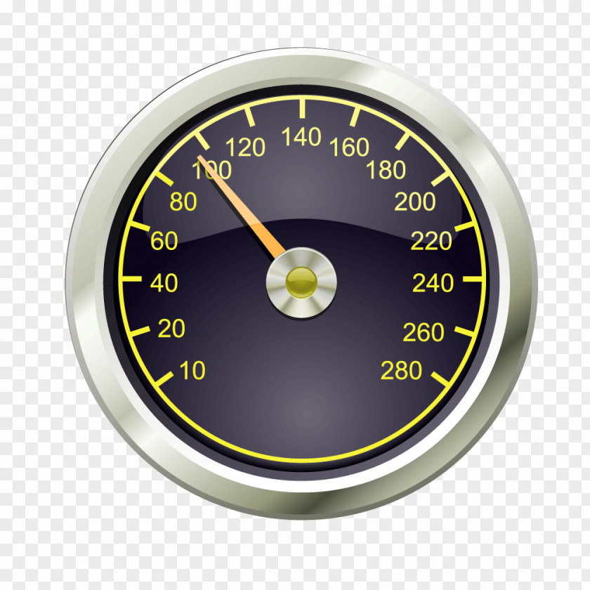 Green Silver Edge Texture Round Speedometer Dial Euclidean Vector PNG