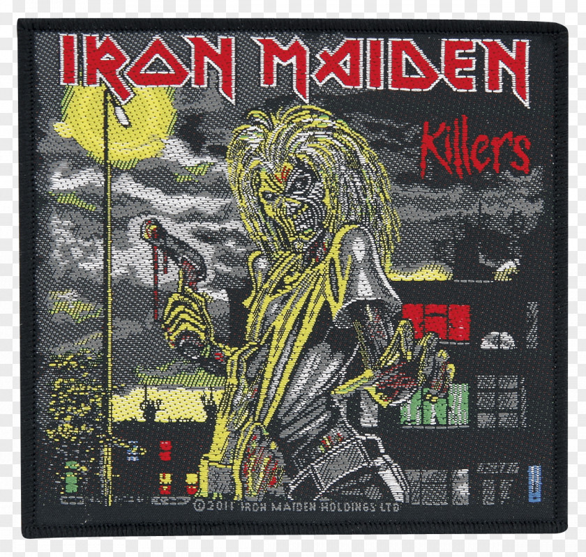 Iron Maiden Killers Heavy Metal Embroidered Patch Eddie PNG