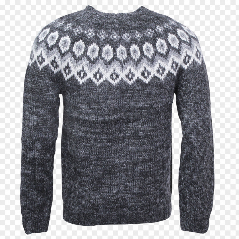 Breathable Icelandic Sheep Sweater Cardigan Lopapeysa Wool PNG