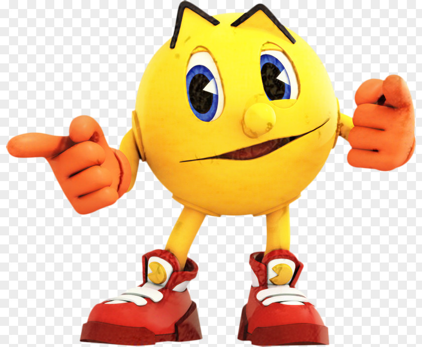 Happy Figurine Pacman Background PNG