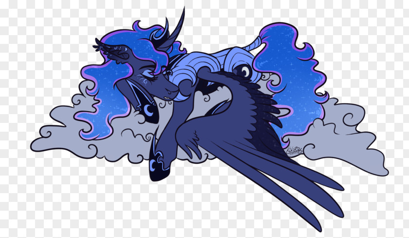Horse Princess Luna Pony Winged Unicorn Art PNG