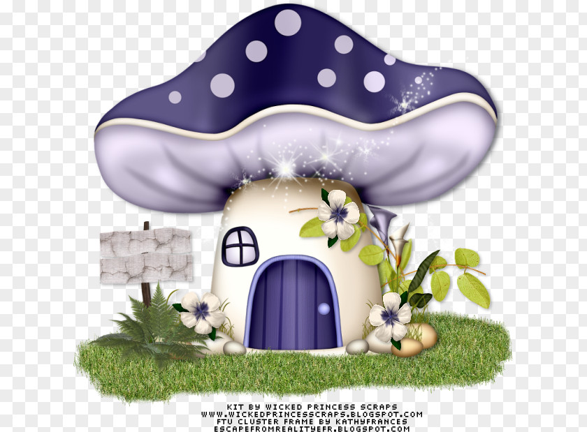 Mushroom House Fairy Clip Art PNG