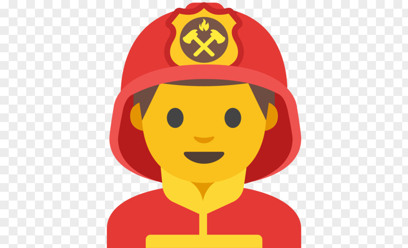 Smiley Emoji Firefighter Clip Art PNG