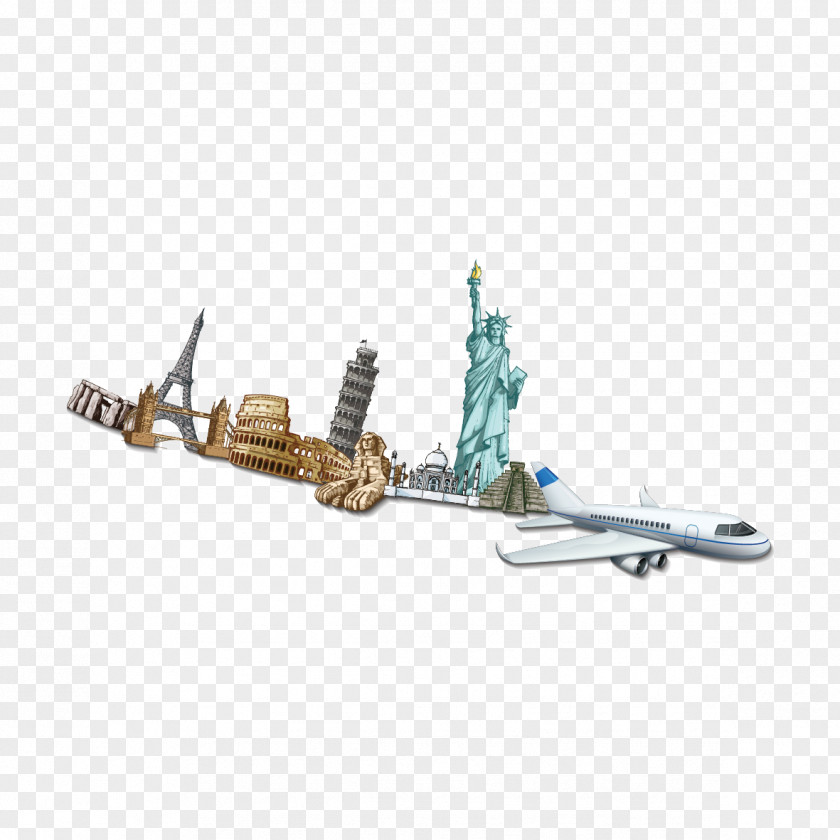 Aircraft Travel World Landmark Clip Art PNG