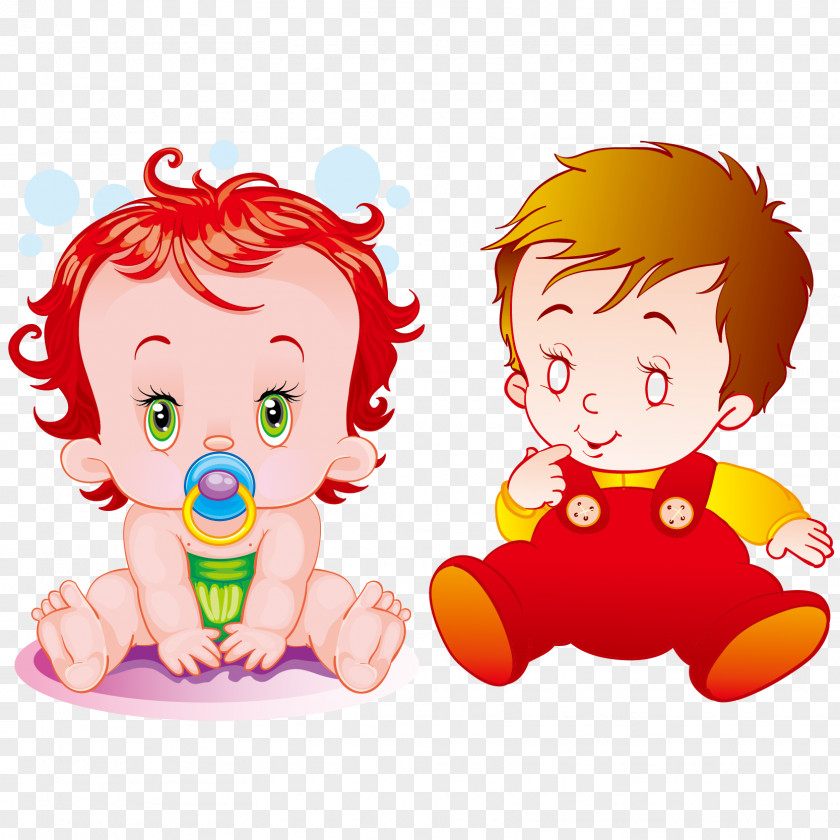Cute Baby Vector Material Infant Cartoon Child Clip Art PNG