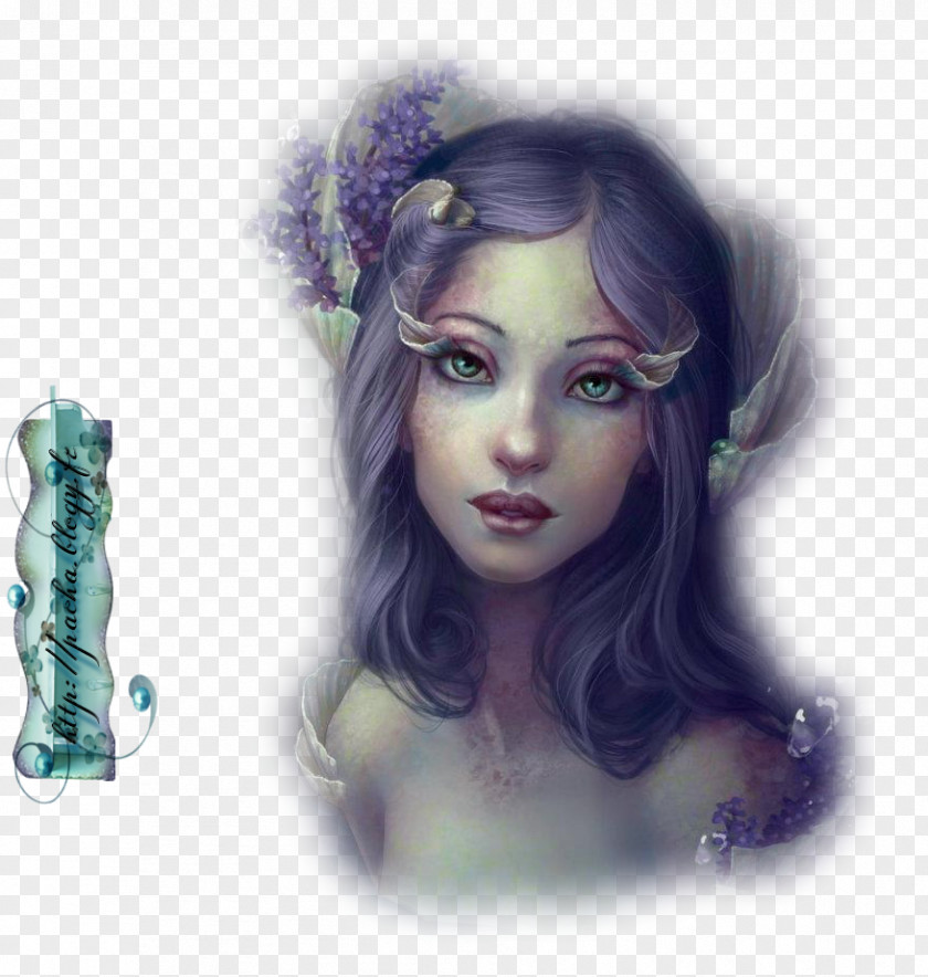 Fairy Portrait Mermaid Art Drawing PNG