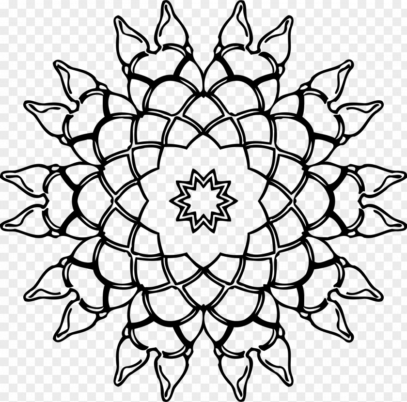 Abstract Pattern Symmetry Line Art Clip PNG