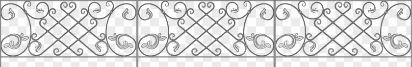 Classic Pattern Iron Fence Structure White PNG