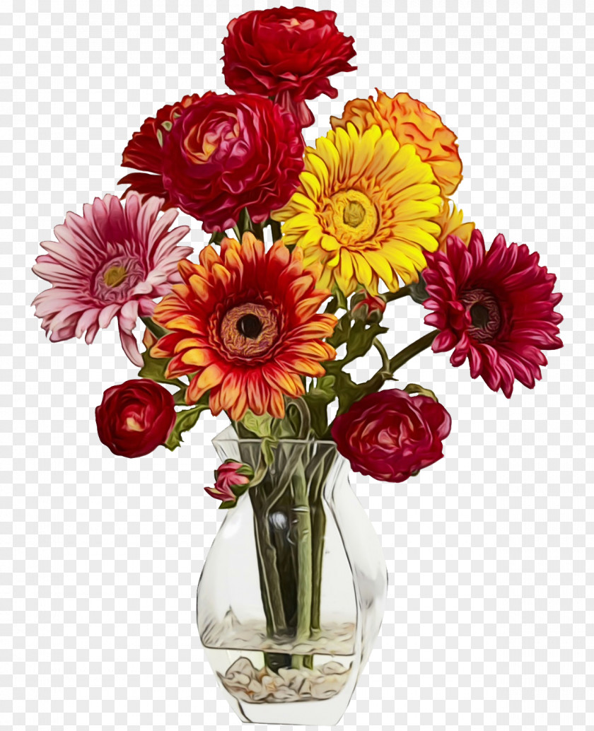 Transvaal Daisy Cut Flowers Floral Design Vase PNG