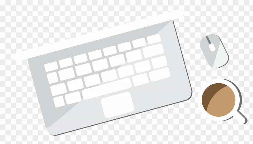 Vector Notebook Computer Mouse Coffee Material Space Bar Brand PNG