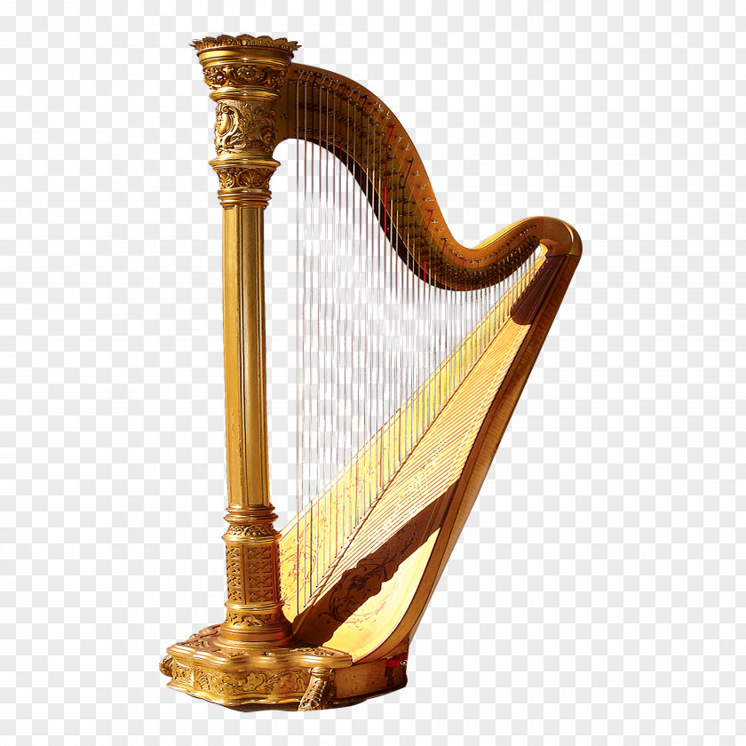 Harp Musical Instrument Poster PNG
