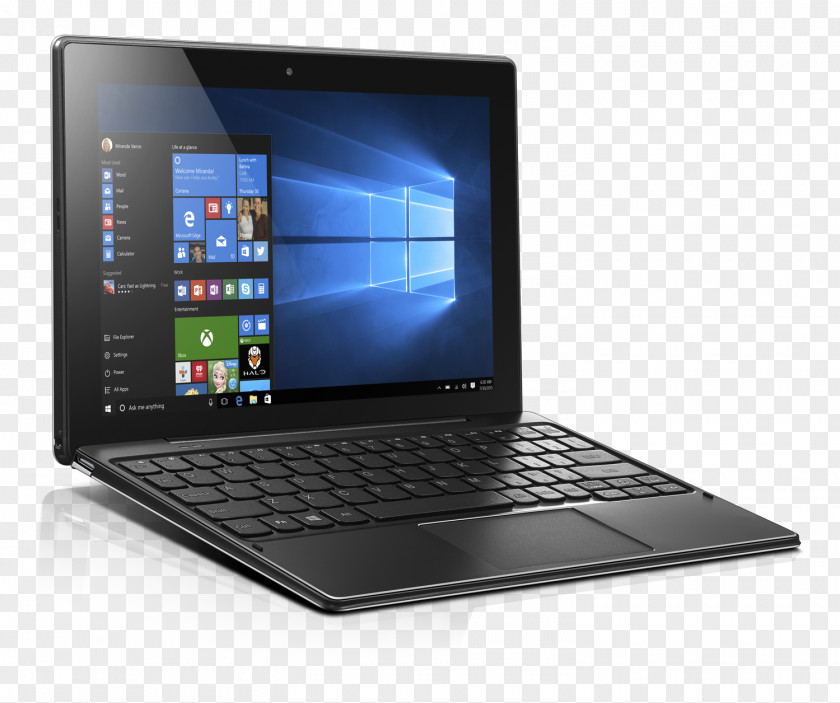 Laptop Intel Atom 2-in-1 PC Lenovo Windows 10 PNG