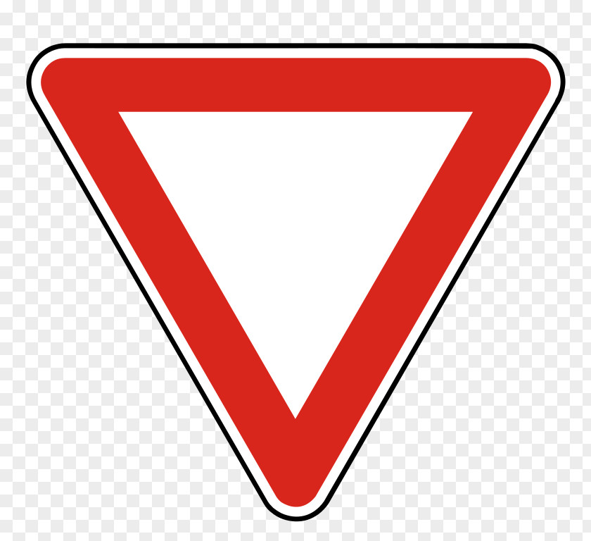 Road Traffic Sign Yield Intersection PNG