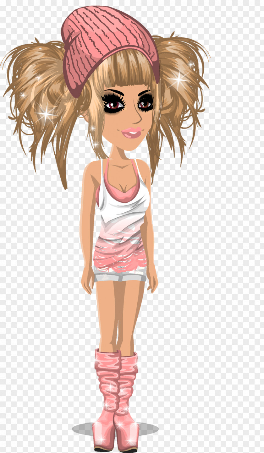 Sc Msp Brown Hair Cartoon Blond Pink M PNG