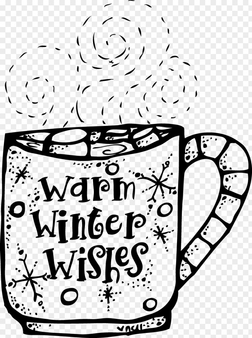 Warm Wishes Hot Chocolate Greeting & Note Cards Clip Art PNG