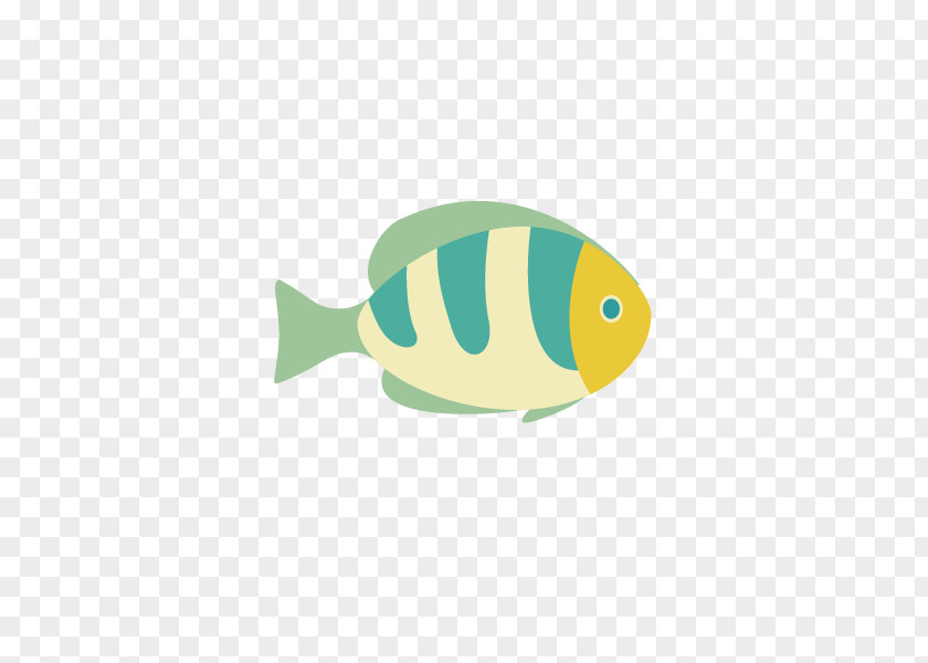 Beach Cartoon Striped Fish Download PNG