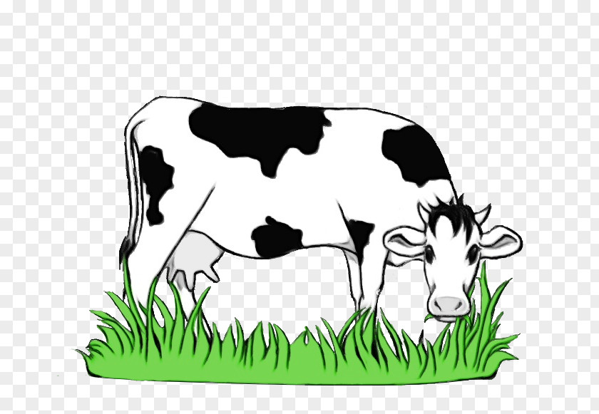 Livestock Pasture Bovine Grass Green Dairy Cow Clip Art PNG