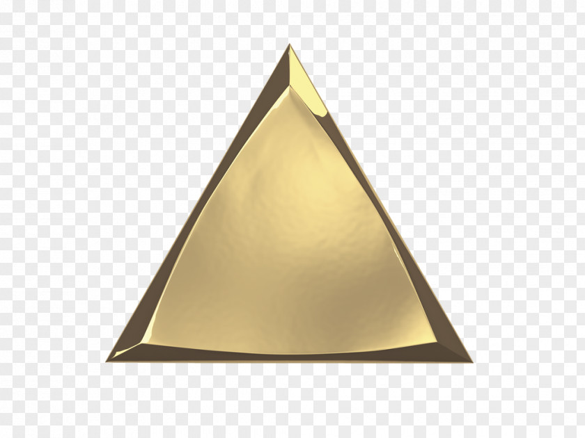 Triangle Concave Polygon Brass PNG